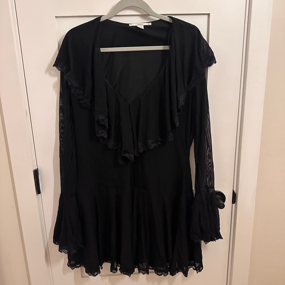 Kimchi Blue Black Long Sleeve Blouse